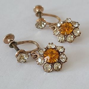 Antique Clip On Earrings